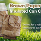Brown Paper Bag Can Insulated Can Drink Cooler (Size - 12 oz.)