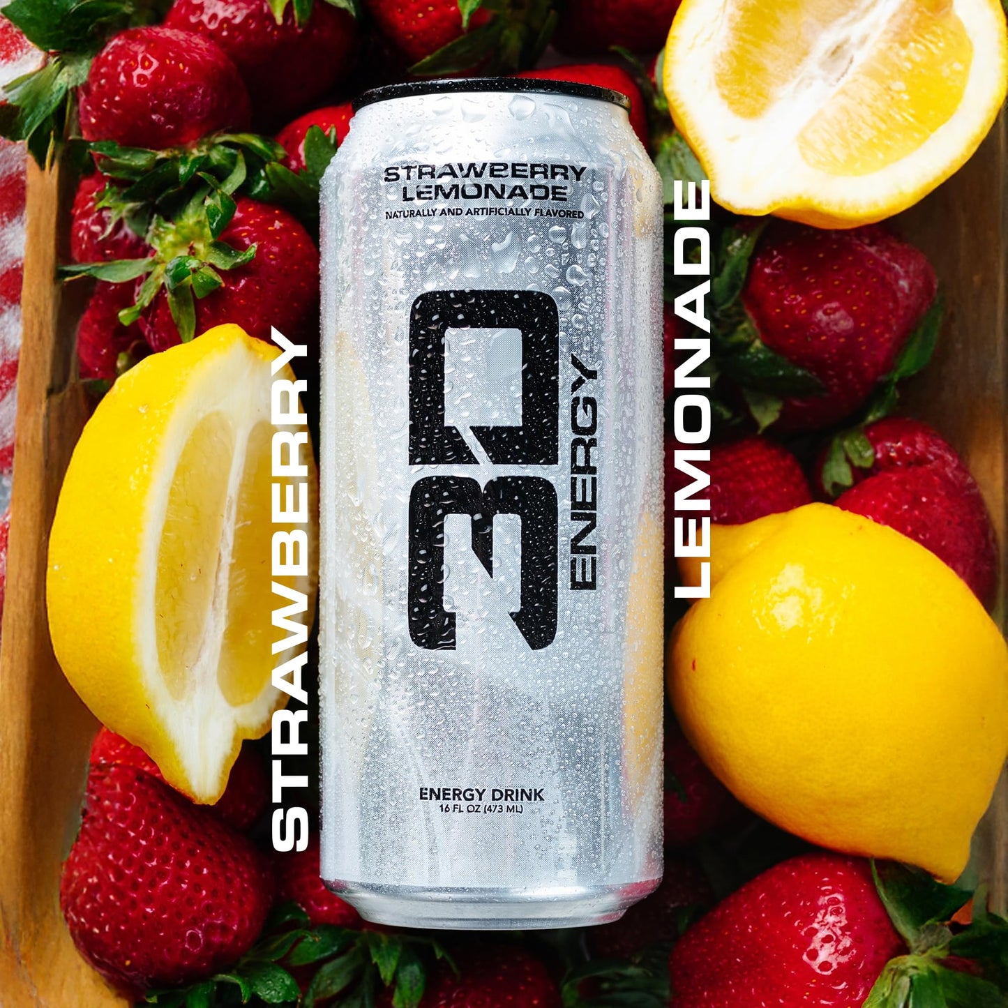 3D Energy Drink - Sugar Free  200mg Caffeine  Pre Workout  Taurine  L-Carnitine  Lightly Carbonated  16oz Cans  12 Pack - Strawberry Lemonade
