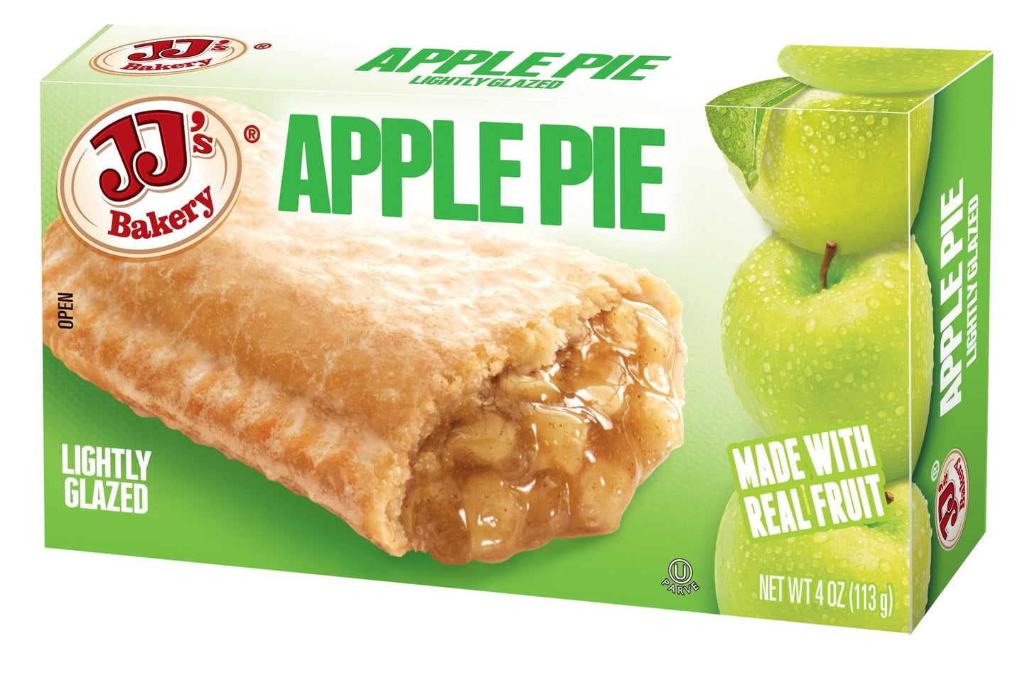Jj'S Bakery Apple Pie Snack Pies, Individual Dessert, Fresh-Baked, Nut-Free, Kosher Parve, 4 Oz Each (Pack Of 12)