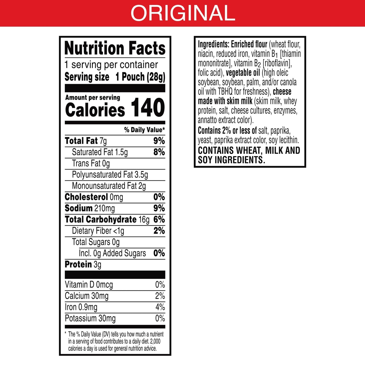 Cheez-It Cheese Crackers, Baked Snack Crackers, Lunch Snacks, Original (40 Packs)