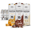 Slate Milk - Ultra Protein Shake - Sweet & Salty Pack - Chocolate  Vanilla  Salted Caramel - 30G Protein  1G Sugar  130 Calories  2G Net Carbs - Lactose Free  No Added Sugar - 11 Fl Oz  12 Cans