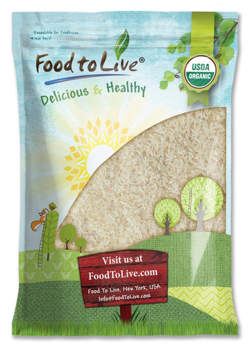 Organic Parboiled Long Grain White Rice, 10 Pounds - Non-GMO, Kosher, Vegan, Bulk. Partially Precooked Converted Rice. Easy-cook