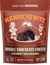 Manishewitz Double Chocolate Coated Coconut Macaroons 8Oz, Resealable Bag, Dairy Free, Gluten Free, Kosher (Including Passover)