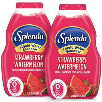 Splenda Liquid Water Enhancer Drops, Sugar Free, Zero Calorie, Natural Flavor, Concentrated Drink Mix, 3.11 Fl Oz Each Bottle (S