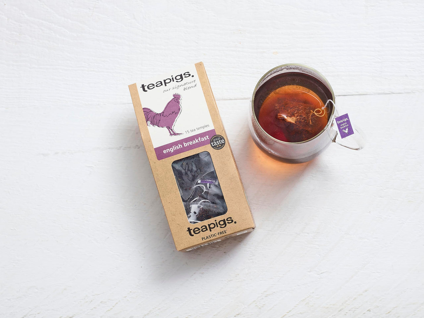teapigs English Breakfast Tea  15 Count (Pack of 6)