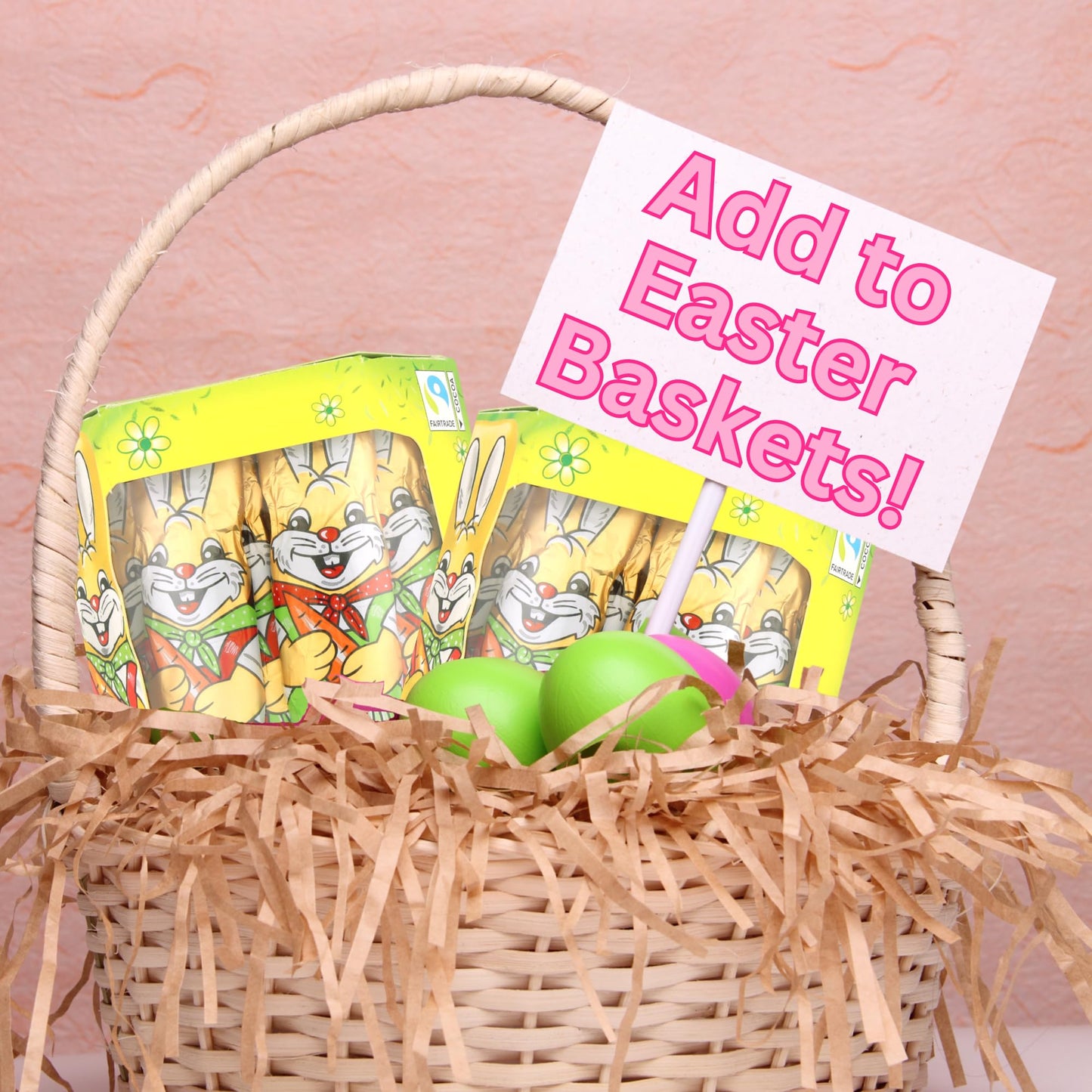 Sweetzo - Solid Milk Chocolate Bunny, Seasonal Candy, Individually Wrapped Easter Basket Fillers, 20 Bunnies Total