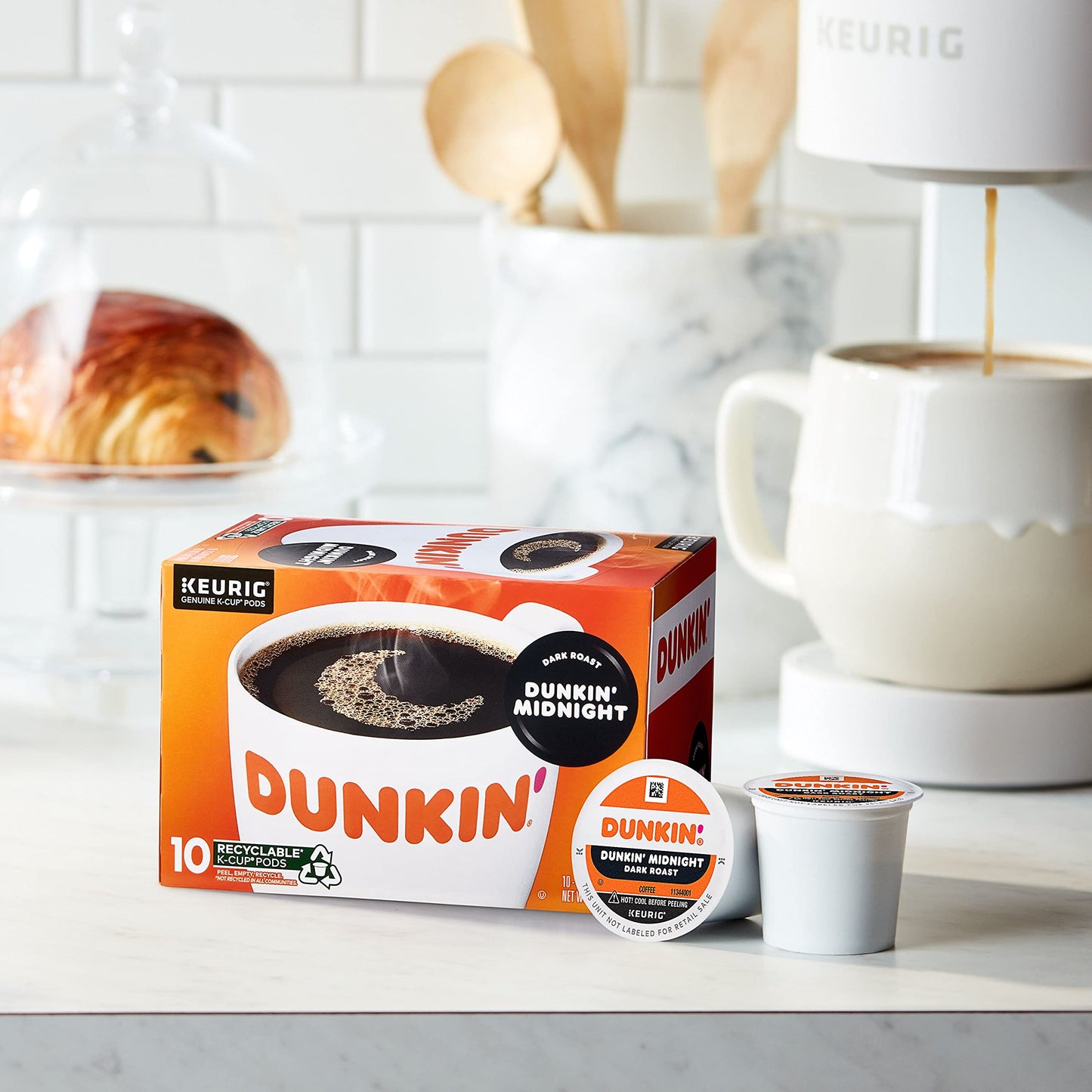 Dunkin  Midnight Dark Roast Coffee, 60 Keurig K-Cup Pods