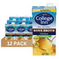 College Inn Chicken Bone Broth, Reduced Sodium, 32 Fl Oz, Pack of 12