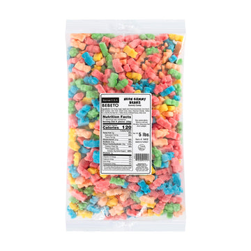 Kervan Candy Bebeto Neon Gummy Bears - Fruity, Soft & Sour Gummy Candy Bulk For Kids, Gift Snacks And Parties - Neon Gummy Bears Candy Party Size Bag (5 Lbs)
