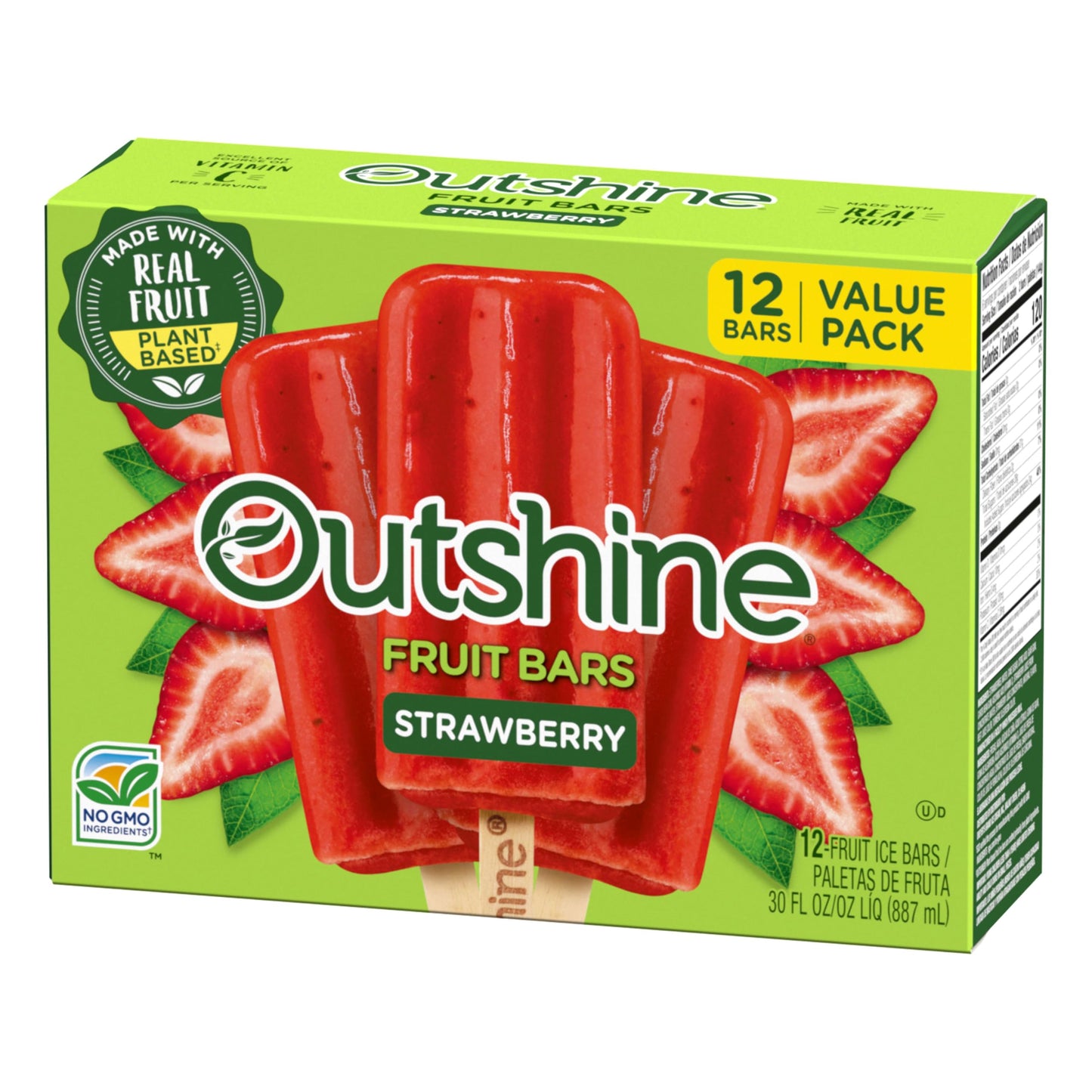 Outshine, Strawberry Frozen Fruit Bars, 12 Count (Frozen)