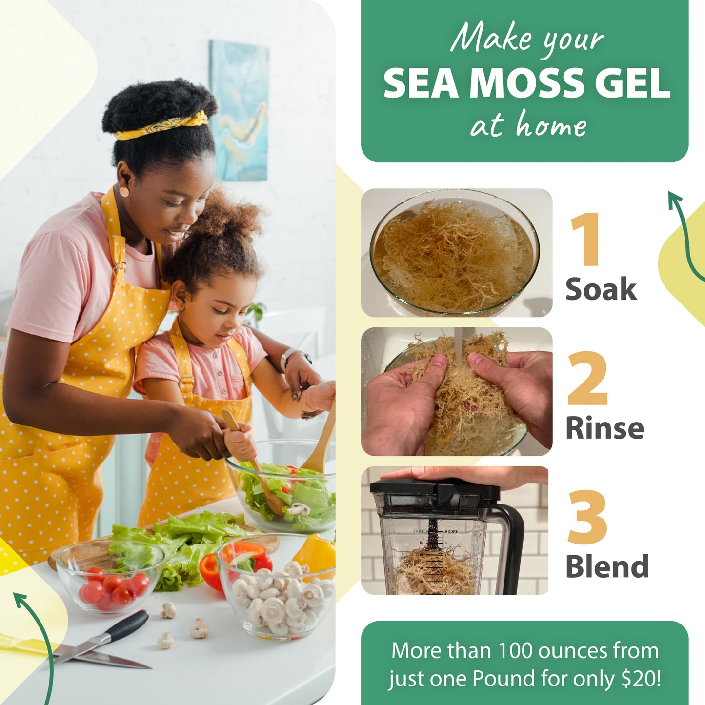 Sea Moss Raw By Trueseamoss (3 Pounds) - Wild Crafted Seamoss Raw - 100% Irish Sea Moss - Dried Sea Moss Advanced Drink - Clean