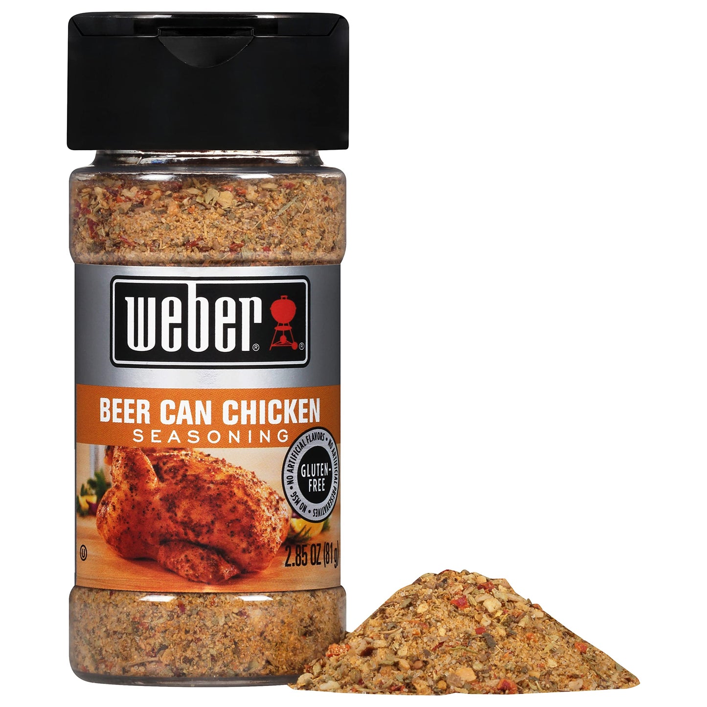 Weber malt-inspired Can Chicken Seasoning, 2.85 Ounce Shaker, Model 2008216