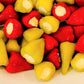 Greek Stuffed Peperoncini Duo - Greek Green And Red Peperoncini Stuffed With Cream Cheese And Feta 32.80Oz