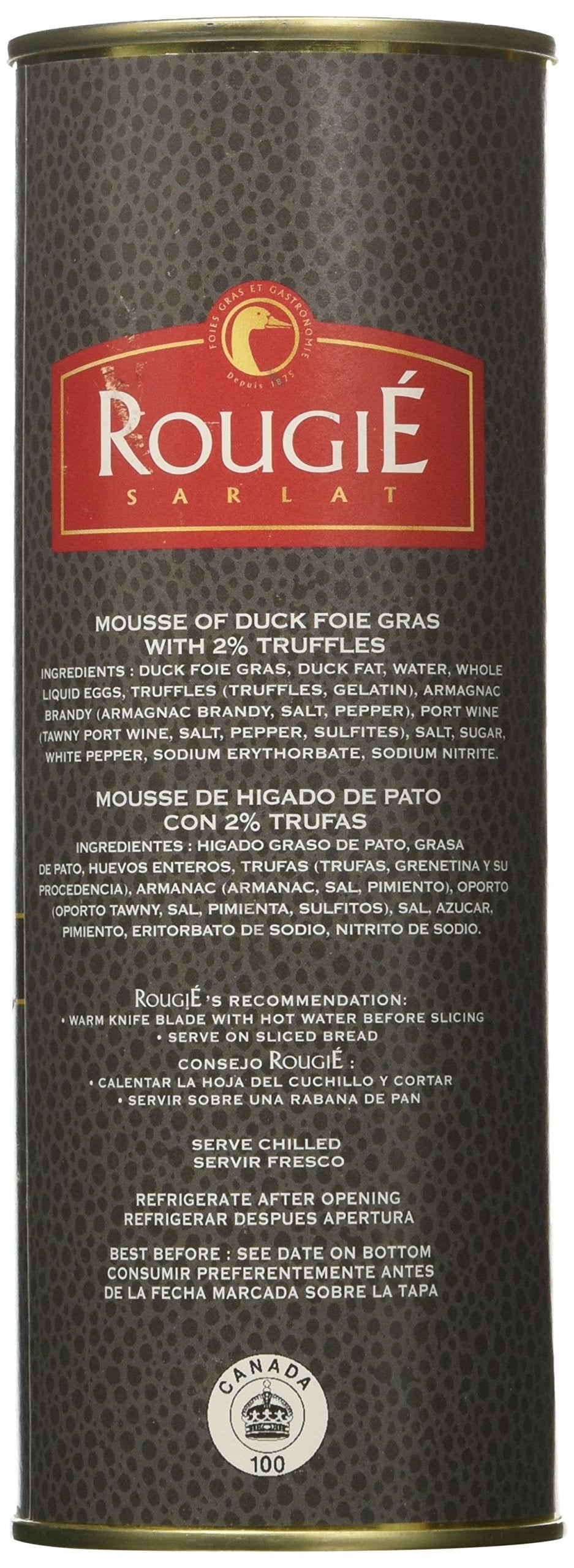 Rougie Mousse of Duck Foie Gras with 2% truffles 11.28 oz