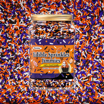 Halloween Jimmies Sprinkles, Food grade, Cake Decorations, Cupcake Toppers, 700g, Halloween Sprinkles for Cake Decorating