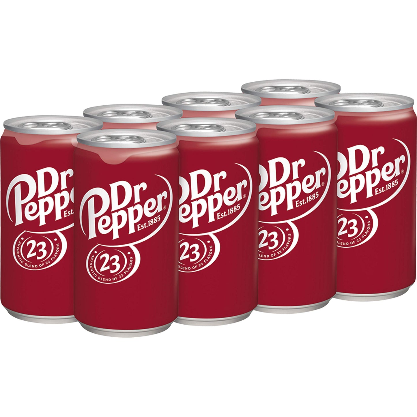 Dr Pepper Soda 7.5oz Small Slim Mini Cans 3/8 Packs (24 Cans) (Choose Flavor Below) (Original)