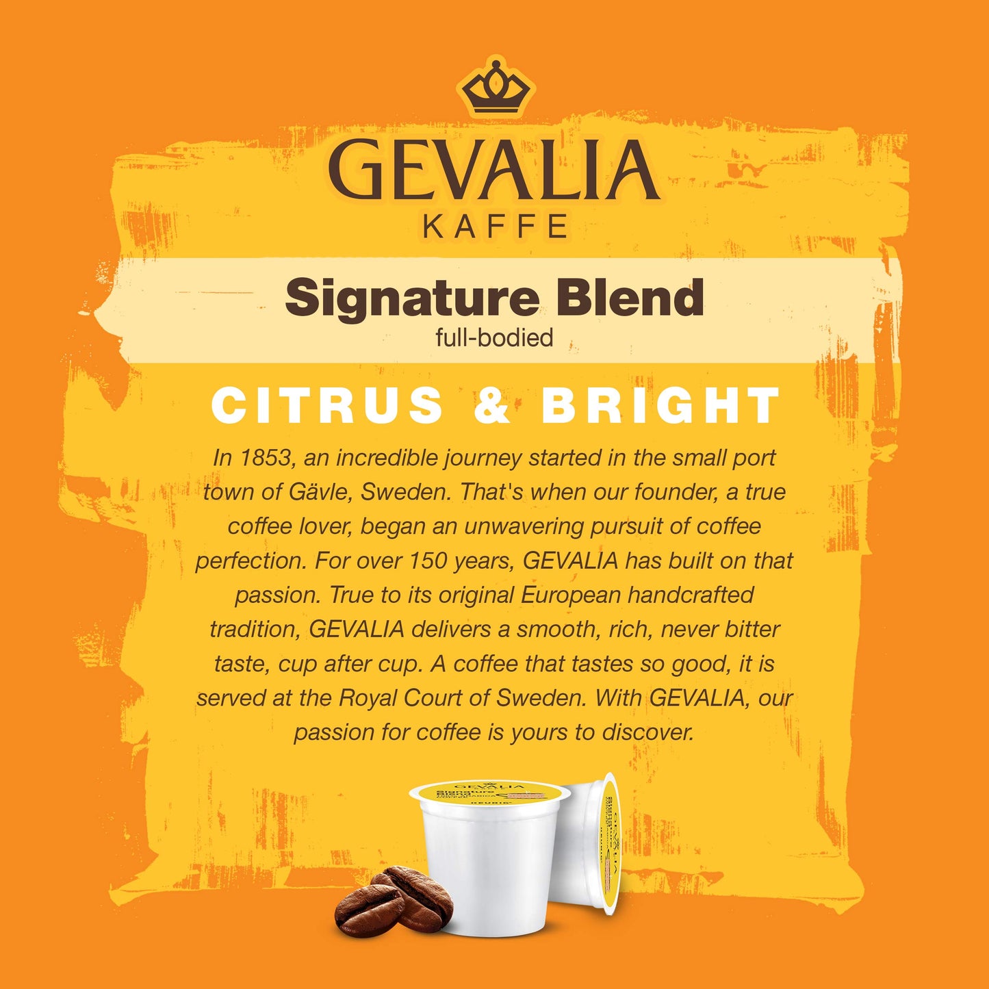 Gevalia Signature Blend Mild Roast K-Cup Coffee Pods (100 Pods)