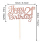 1 Pcs Happy 21St Birthday Cake Topper Glitter Cheers To 21 Years Cake Pick Number 21 Fabulous Cake Decoration For 21St Birthday Theme Party Decorations Supplies Rose Gold