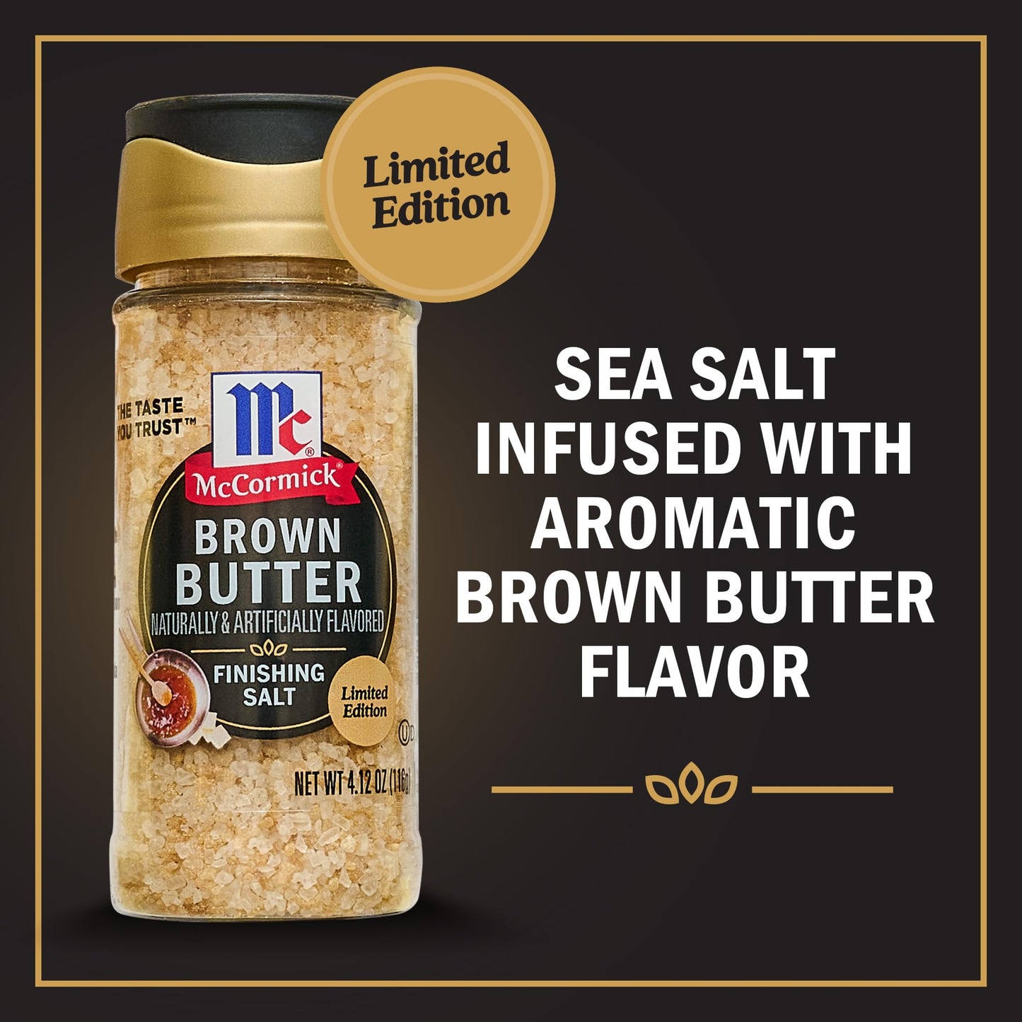 McCormick Finishing Salt, Brown Butter, Limited Edition, 4.12 oz