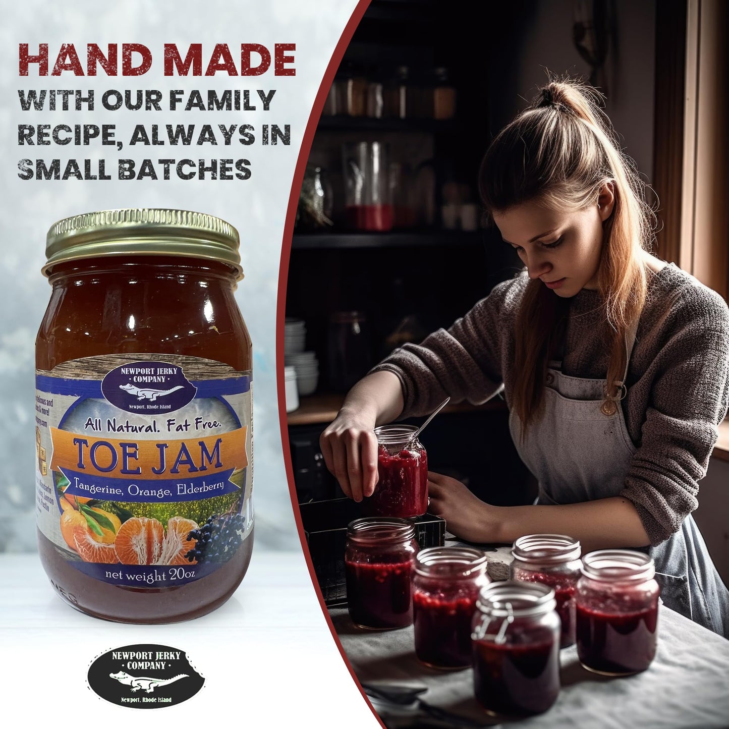 NEWPORT JERKY COMPANY Toe Jam Snack - Tangerine, Orange, Elderberry - 1.25 Pound Pack