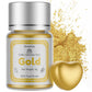 Shanlinly Gold Luster Dust Edible Shimmer Powder, 8g Food Grade for Cake Decoration and Desserts
