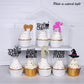 32 Pcs Hocus Pocus Cupcake Toppers Glitter Witch Hair Hat I Put A Spell On You I Smell Children Halloween Cupcake Picks For Hall