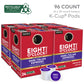 Eight O Clock Coffee Dark Italian Roast Single-Serve Keurig K-Cup Pods, Medium Roast Coffee Pods, 96 Count