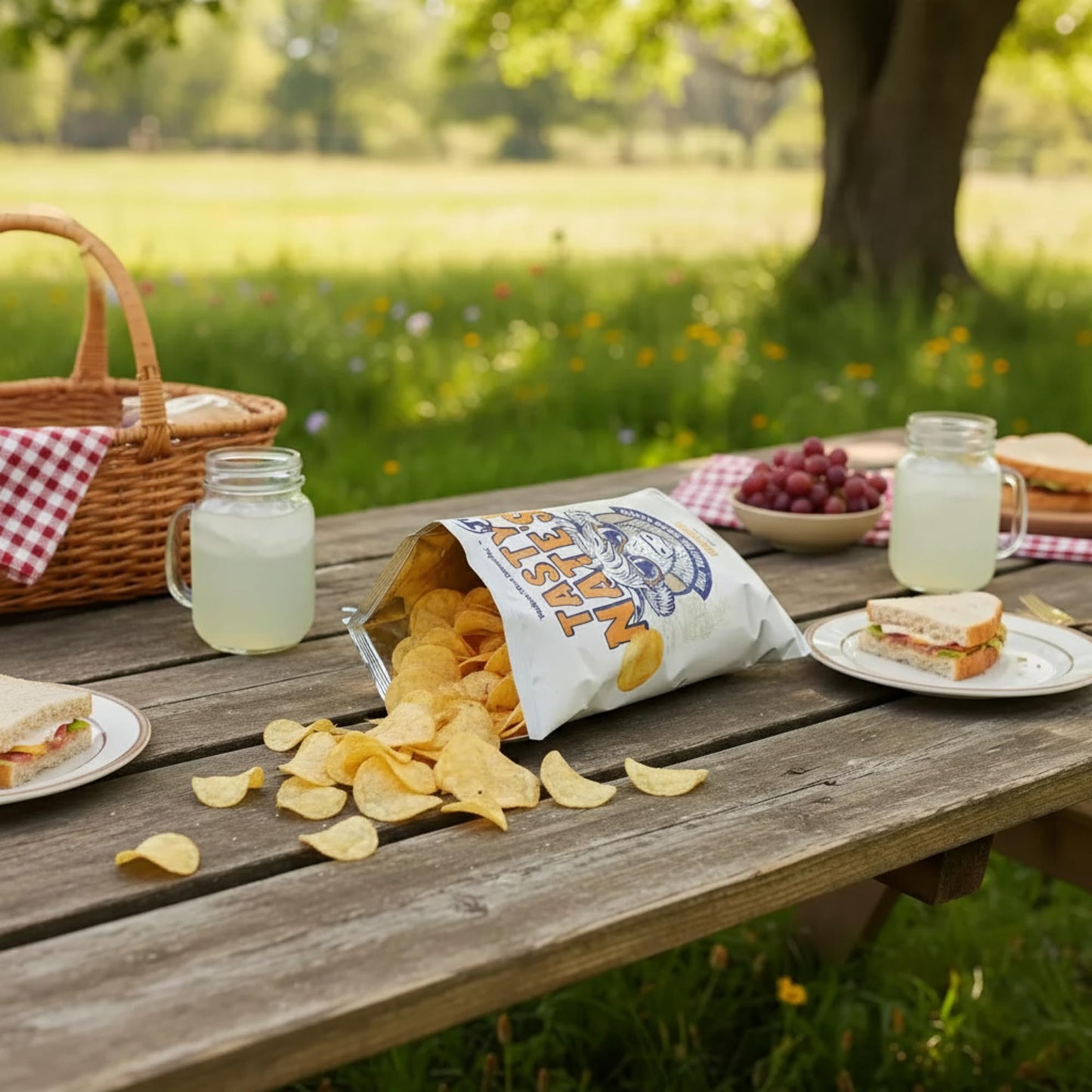 TASTY NATES Beef Tallow Potato Chips - Original Sea Salt, 7oz Pack of 2, Seed Oil Free, Paleo Snacks