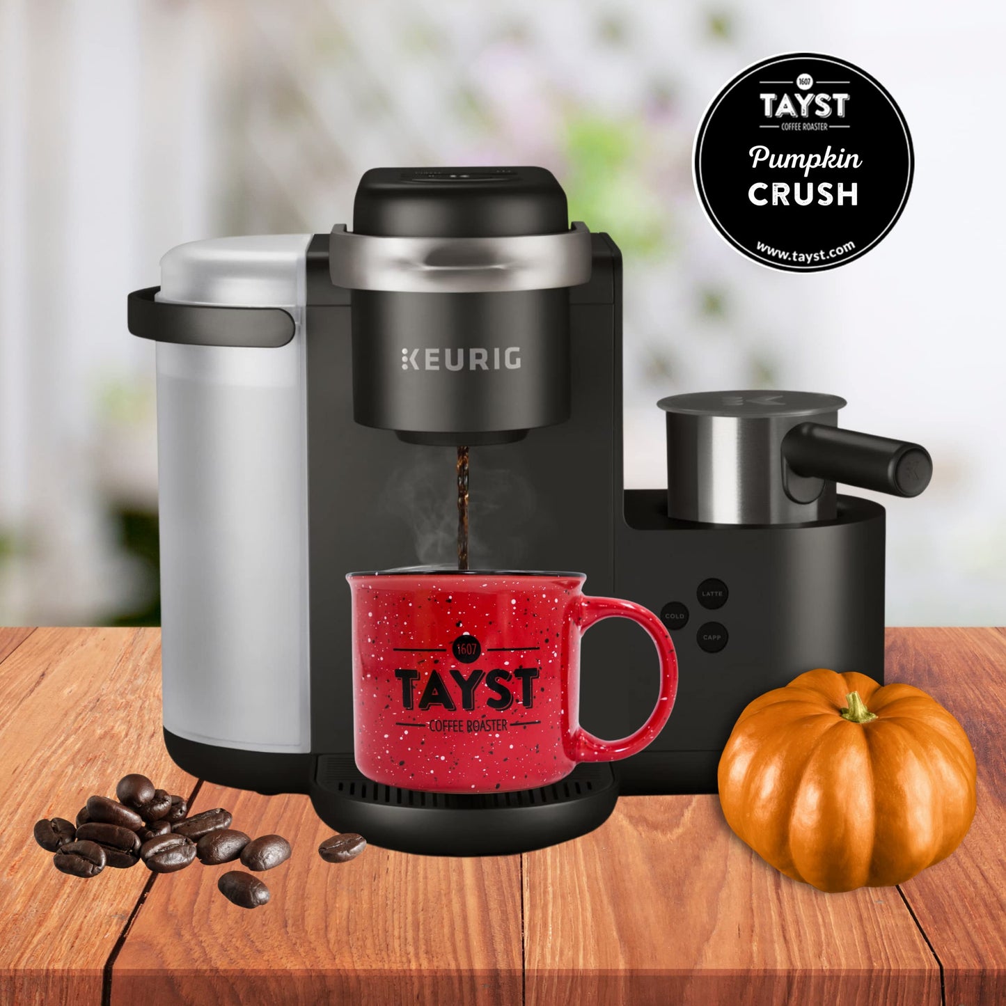 Tayst Coffee Pods, Pumpkin Crush Medium Roast, K Cups Compatible With Keurig Coffee Maker, Sustainable Single Serve, Pack Of 100