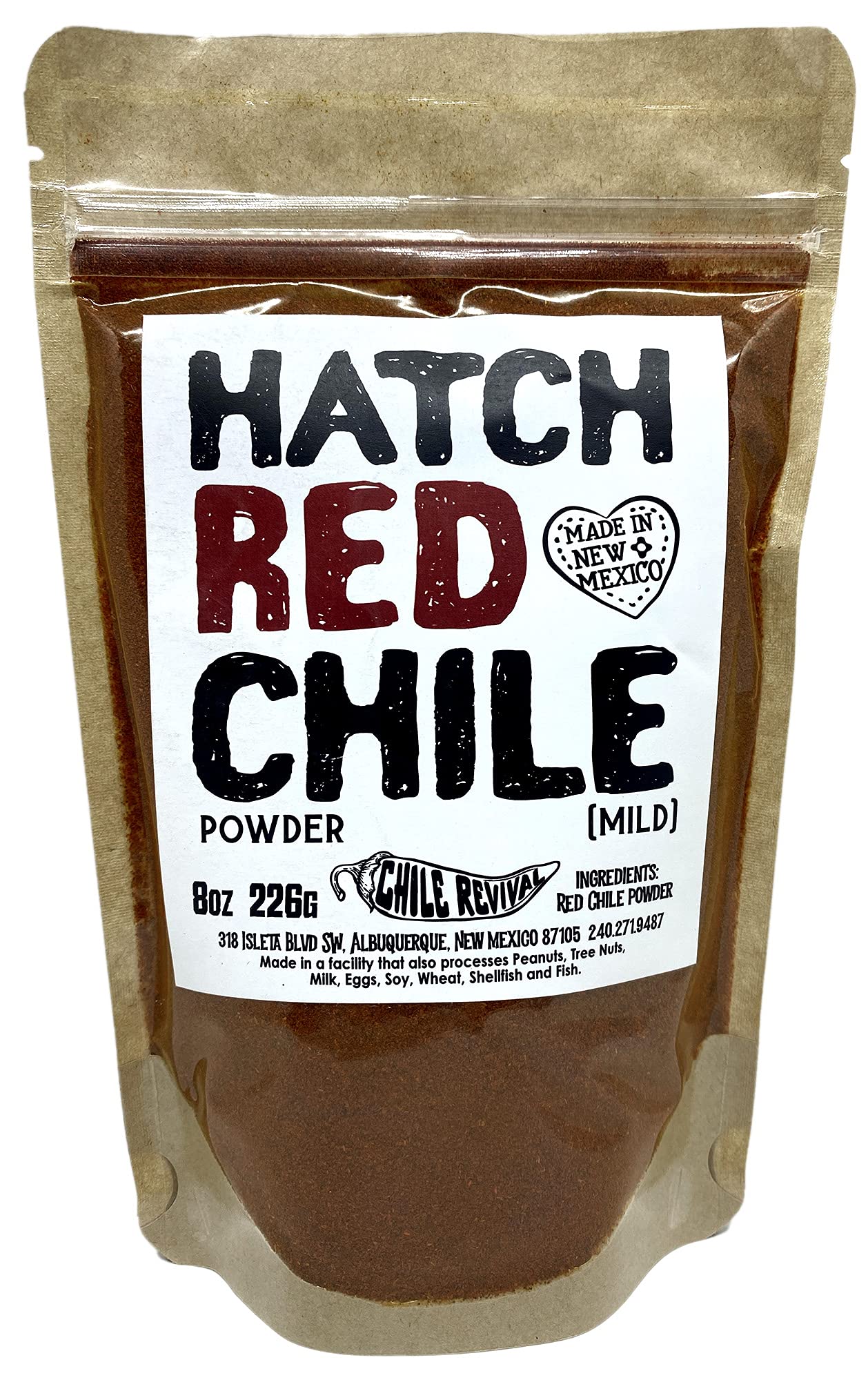 Hatch Red Chile Powder From Chile Revival (Mild 8oz/Half Pound)