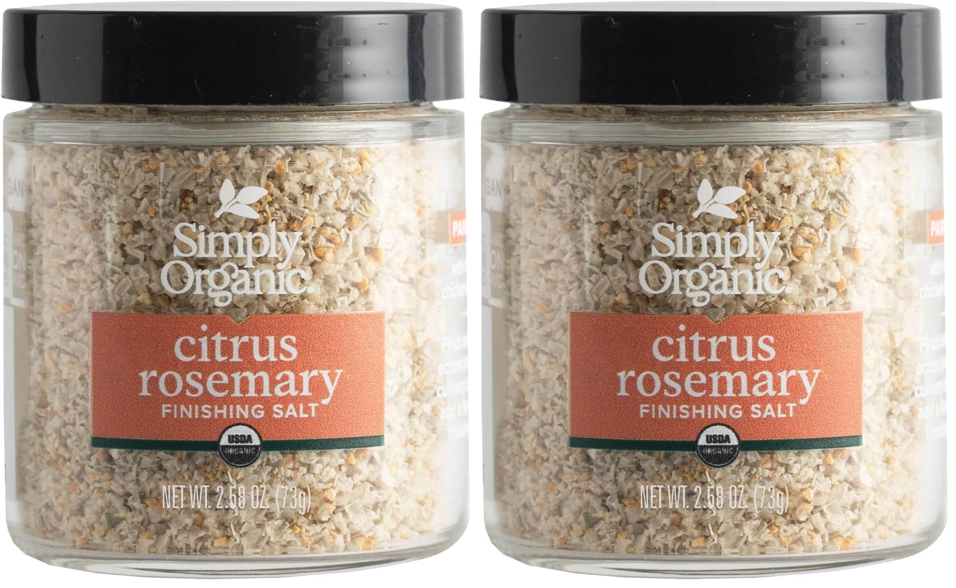Simply Organic Citrus Rosemary Finishing Salts, 2.58 Ounce (Pack of 2)