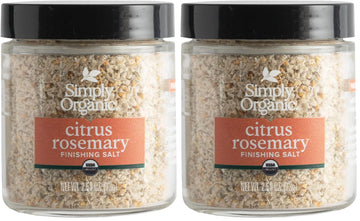 Simply Organic Citrus Rosemary Finishing Salts, 2.58 Ounce (Pack of 2)