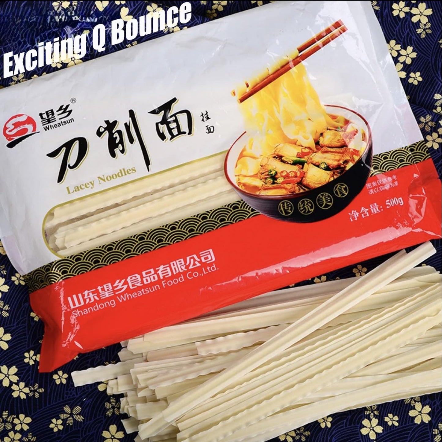 QIXINLIZYY cutting too Sliced Noodles, Vegetarian Wavy Cut, 17.63 oz, Non-Fried, Air-Dried, Springy Chewy Texture