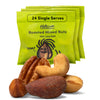 Nuts.com Roasted Mixed Nuts (50% Less Salt) - 24 Single Serve Snack Packs - Almonds  Cashews  Pecans  Brazil Nuts  Hazelnuts - Gluten-Free  Kosher  No Peanuts - Healthy Low Sodium Protein Snack