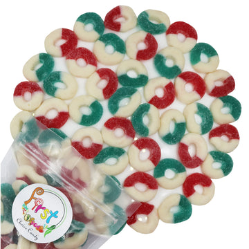 FirstChoiceCandy Gummy Rings (USA Patriotic, Freedom 1 Pound (Pack of 1))