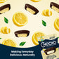 ChocXO Dark Chocolate Lemon Crème Cups - Lower Sugar, Organic, Keto, Gluten Free, 3.45 oz (Pack of 6)