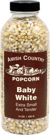 Amish Country Popcorn | 14 Oz Bottle | Baby White Popcorn Kernels | Old Fashioned, Non-Gmo And Gluten Free (14 Oz Bottle)
