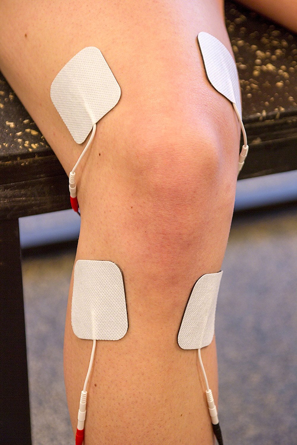 Reserv 2'' X 2'' Premium Re-Usable Self Adhesive Electrode Pads For Tens/Ems Unit, Fabric Backed Pads With Premium Gel (White Cl