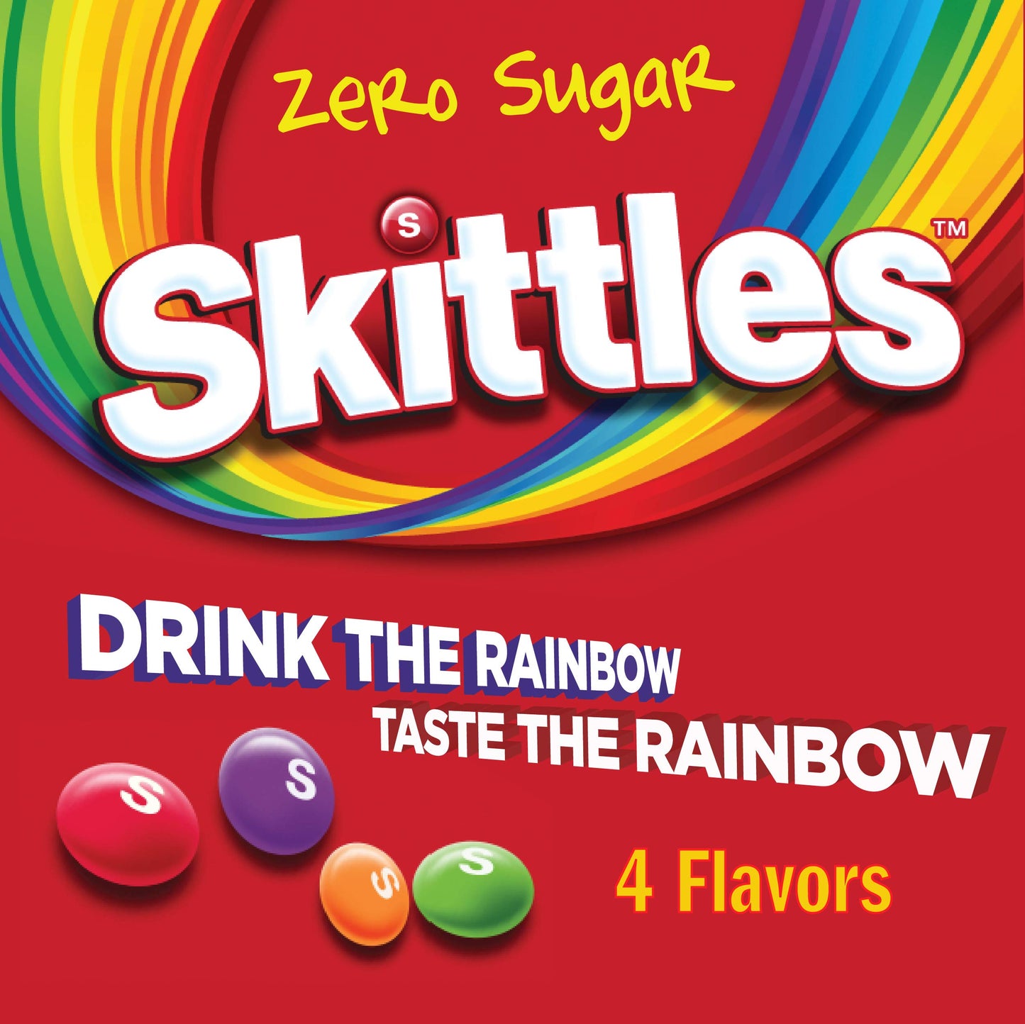 Skittles Zero Sugar Low Calorie Singles To Go Bulk Variety Pack Drink Mix - 2 Boxes Of 40 Sticks Each - 80 Total Sticks - 4 Frui