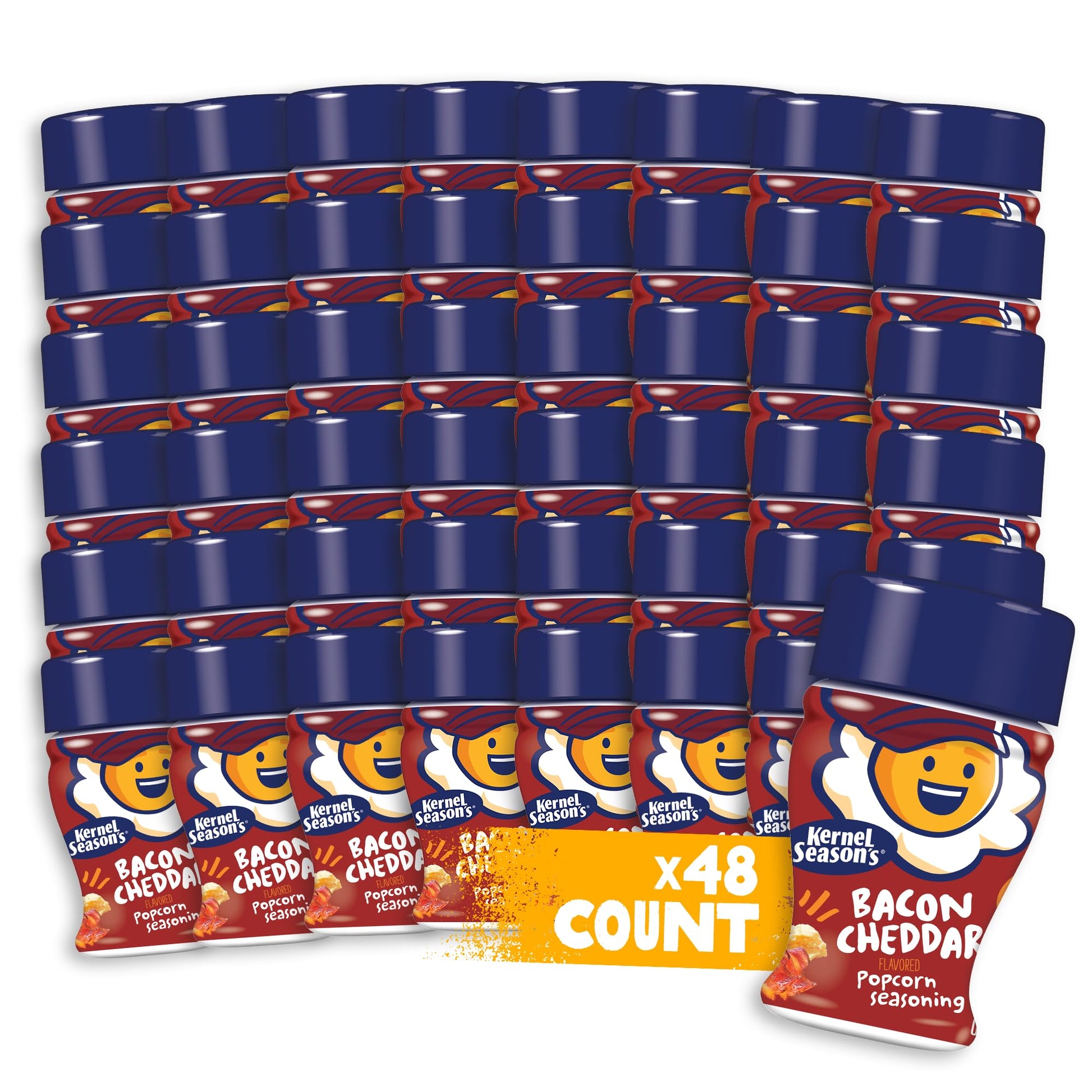 Kernel Seasons Bacon Cheddar Popcorn Seasoning, 0.9 Ounce, Pack of 48