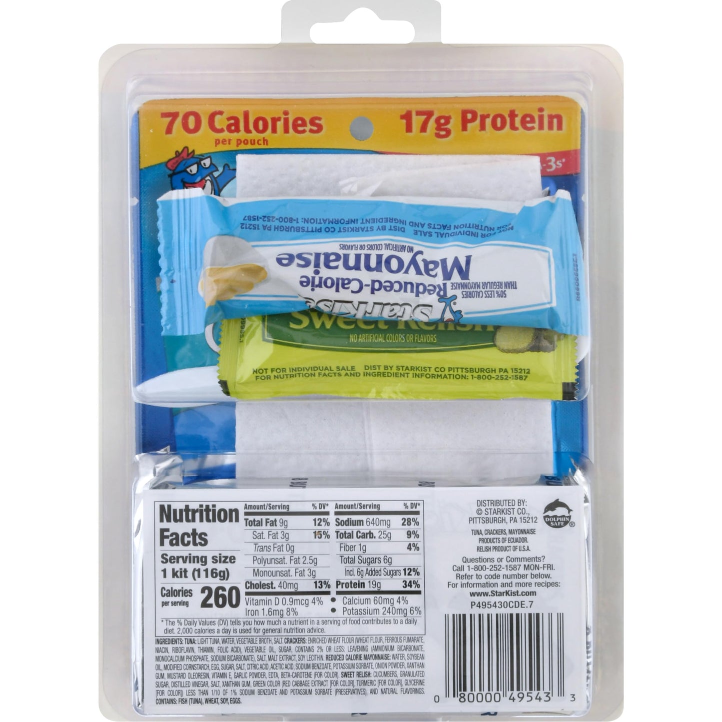 Starkist Lunch To-Go Chunk Light Mix Your Own Tuna Salad - (Pack Of 5)
