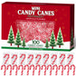 Taboom Mini Candy Canes - 100 Count Red & White Peppermint Candy for Holiday Gifts, Stocking Fillers & Party Favors