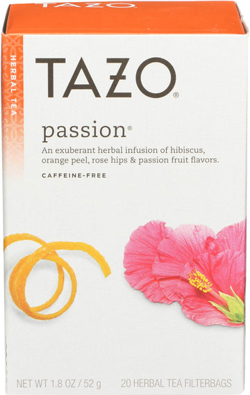 Tazo Tea Passion 20 Bags Net Wt. 1.8 Oz/52G