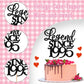 Rssta i Cake Topper, Legend Since 1995, Glitter Design, Black, for 30th Birthday, Wedding Anniversary Party, Model XM310-black 1993