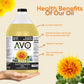 AVO Organic High Oleic Safflower Oil - Non-Stick Cooking, Baking, Frying - 64 Fl Oz (Half Gallon)
