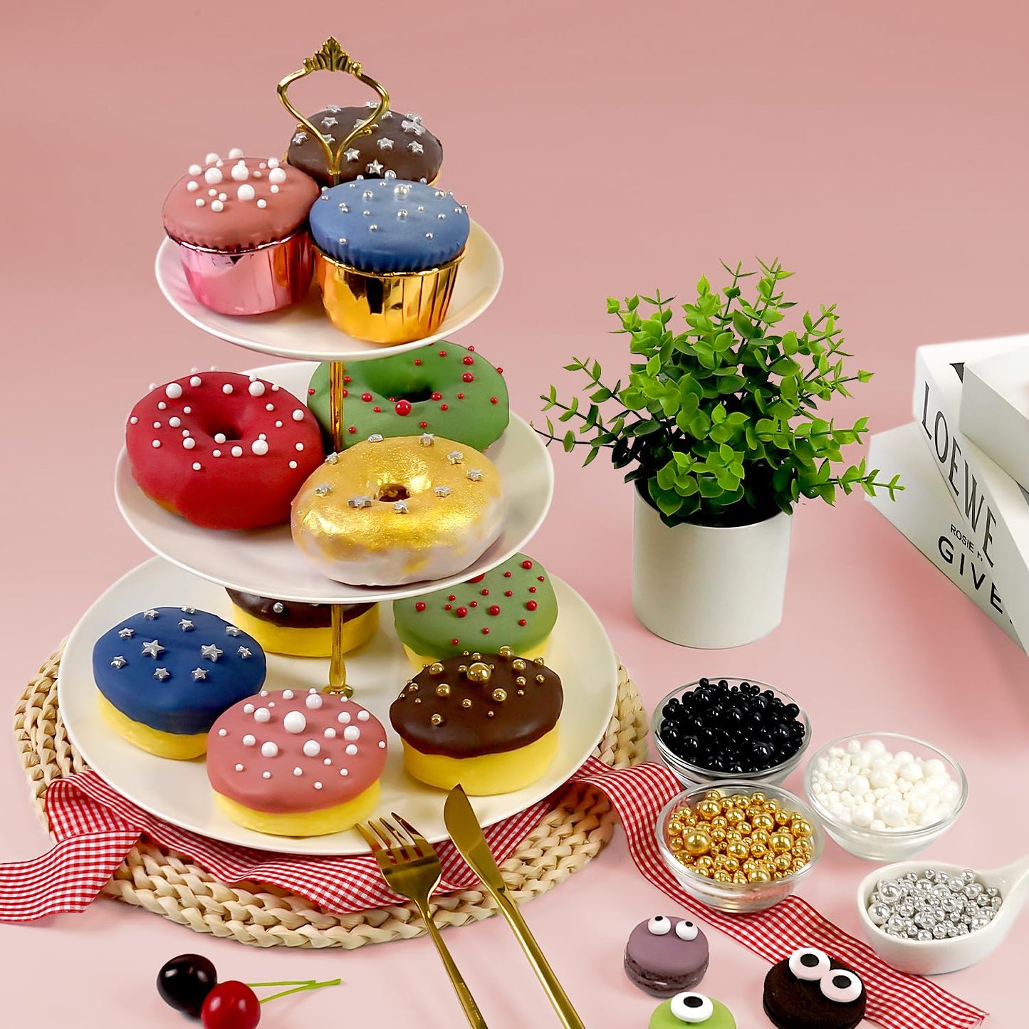 Joyvitas Silver Pearl Sugar Sprinkles, Edible Cake Decorations, 150g/5.29oz, Perfect for Cupcakes, Weddings, Holidays, and Parties