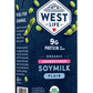West Life Organic Soy Milk, Unsweetened Plain, Low Sugar, 9g of Protein, Vegan Dairy Alternative, Lactose-Free, Shelf Stable, 32