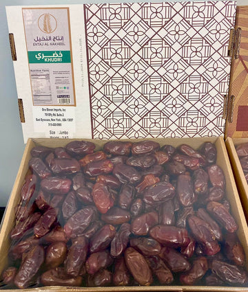 Premium Khudri Dates, 6.6 lbs (3 KG) - Jumbo Whole Dates, Naturally Sweet Dates box, Nutrient-Rich, High in Fiber & Antioxidants