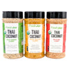 Freshjax Organic Thai Coconut Curry Powder - Red, Yellow And Green | 3 Extra Large 6.5 Oz Bottles | Non Gmo, Gluten Free, Keto, Paleo, Organic Curry Powder | Handcrafted In Jacksonville