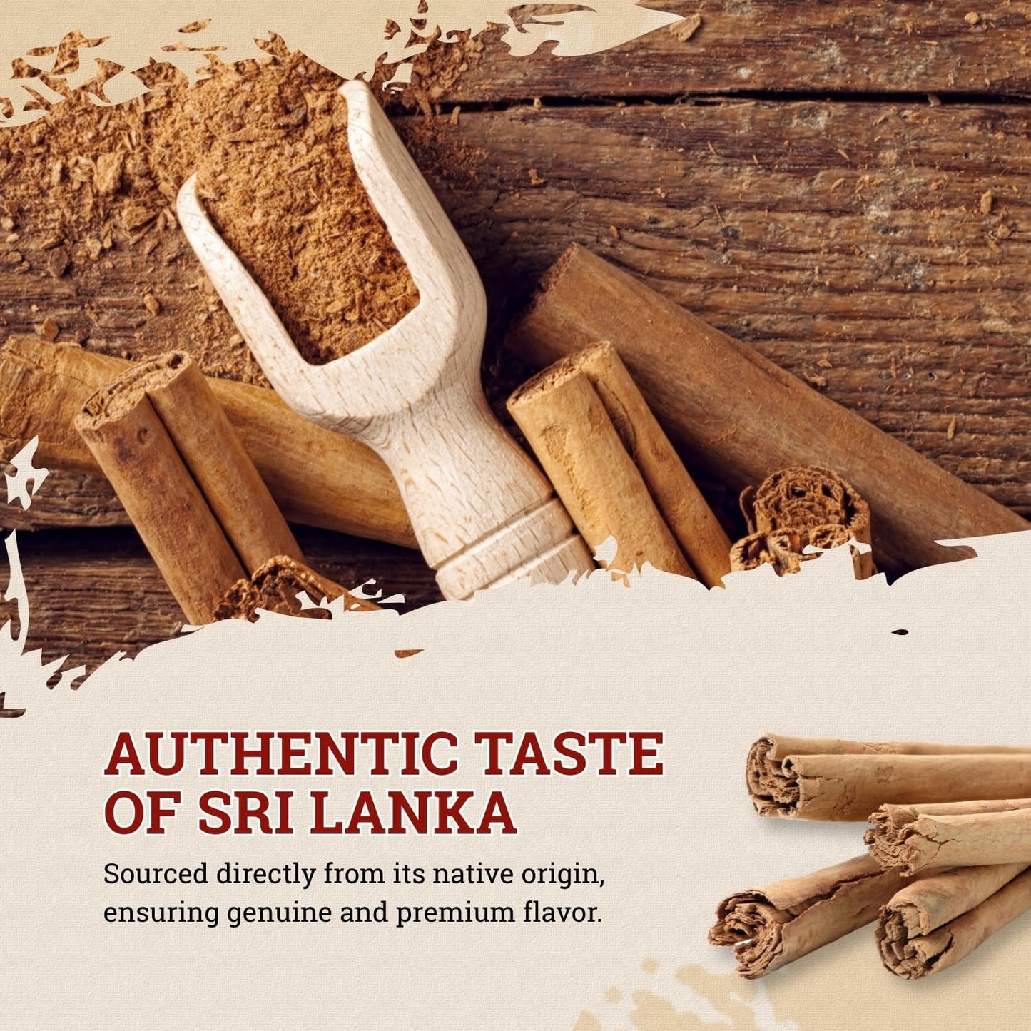 52USA Organic Ceylon Cinnamon Powder  1lb Resealable Bag | True Cinnamon from Sri Lanka  Non-GMO  Gluten-Free  Freshly Ground for Baking  Cooking & Beverages